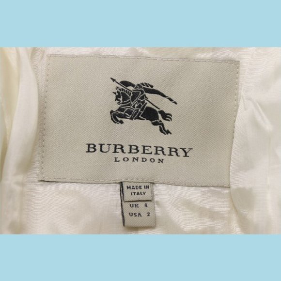 Burberry London Womens Military Trench Coat 36 2 Butter Heavy Wool Recent NEW - Picture 11 of 13